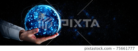 Global network connection covering earth with link of innovative perception Global network connection covering earth with link of innovative perception 75661777