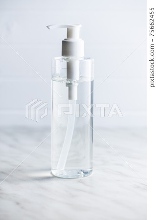 Coronavirus prevention hand sanitizer gel in bottle. Hand disinfectant gel Coronavirus prevention hand sanitizer gel in bottle. Hand disinfectant gel 75662455