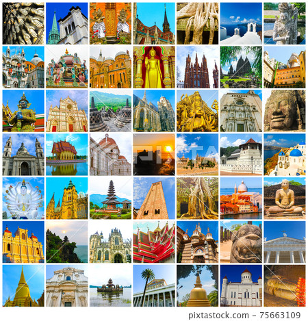 World Monuments Collage 75663109