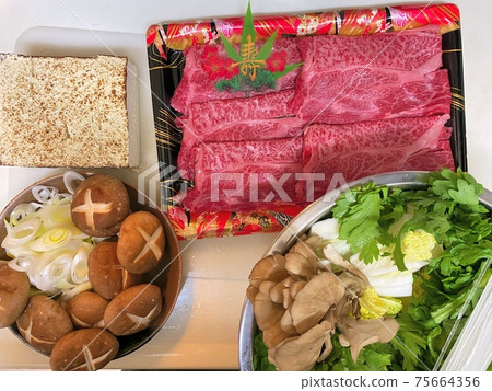 Delicious sukiyaki made at home Delicious sukiyaki made at home 75664356
