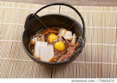 beef with egg quail beef with egg quail 75665078