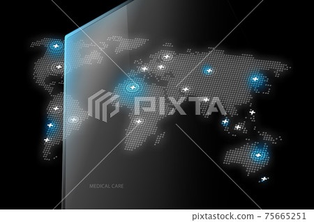 Medical services through the world background concept series Medical services through the world background concept series 75665251