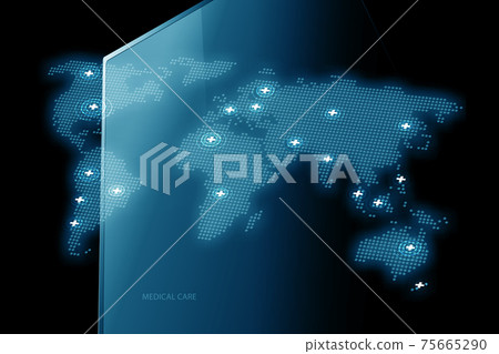 Medical services through the world background concept series Medical services through the world background concept series 75665290