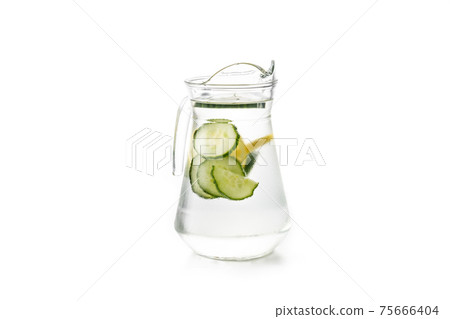 Sassy water or water with cucumber and lemon Sassy water or water with cucumber and lemon 75666404