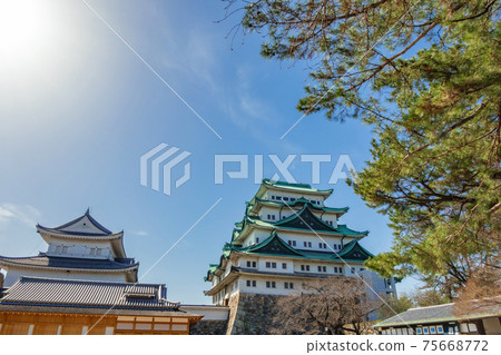 名古屋城堡,沒有金魚的城堡塔<愛知縣名古屋市> 名古屋城堡,沒有金魚的城堡塔<愛知縣名古屋市> 75668772