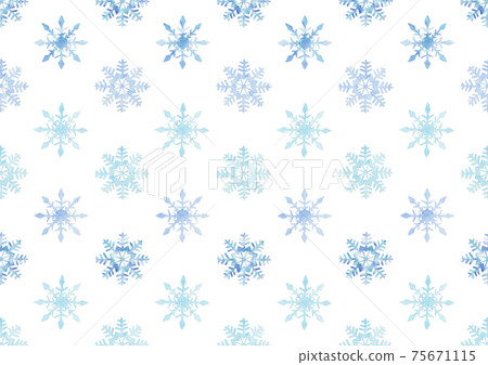 水彩 雪花背景插畫素材 插圖素材 圖庫