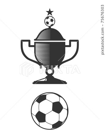 Soccer cup and ball design elements - Stock Illustration [75676303] - PIXTA
