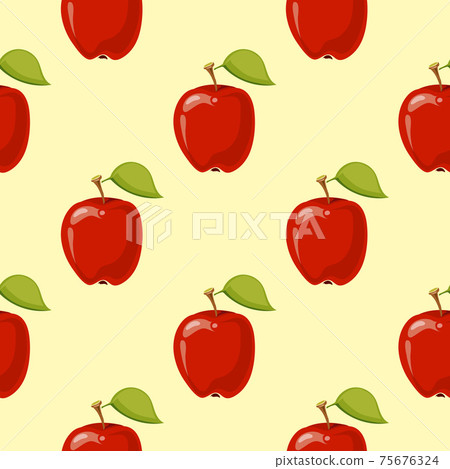Red apples seamless background Red apples seamless background 75676324