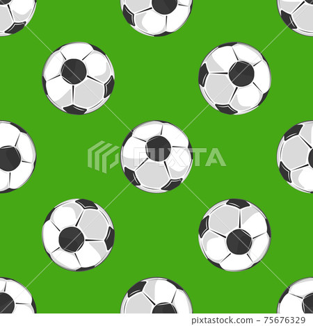 Soccer ball pattern background Soccer ball pattern background 75676329
