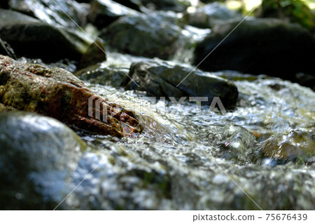 Stream water flow Stream water flow 75676439