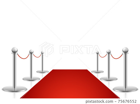 Red carpet illustration. Awards show background Red carpet illustration. Awards show background 75676552