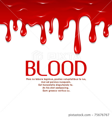 Dripping seamless blood. Horror concept illustration 75676767