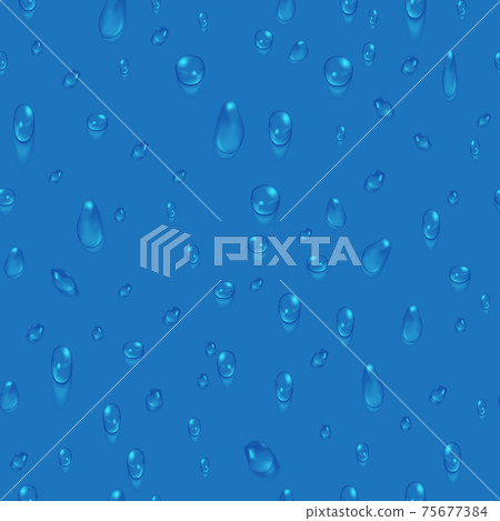 water drops seamless pattern - Stock Illustration [75677384] - PIXTA