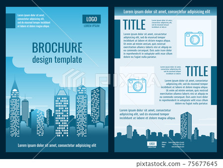 Construction company business brochure template 75677645