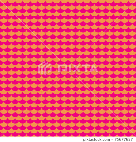 Pink and orange scales seamless pattern 75677657