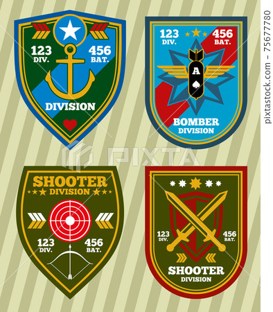 Special unit military army and navy patches, emblems set Special unit military army and navy patches, emblems set 75677780