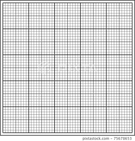 Millimeter graph paper grid. Abstract squared background. Geometric pattern for school, technical engineering line scale measurement. Lined blank for education isolated on transparent background. 75678653