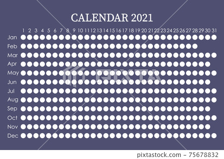 2021 calendar planner. Сorporate design week. Isolated on classic blue background. Place for stickers. 2021 calendar planner. Сorporate design week. Isolated on classic blue background. Place for stickers. 75678832