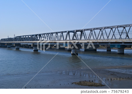 Ichikawa City Edogawa Flood Bypass Bridge Ichikawa City Edogawa Flood Bypass Bridge 75679243