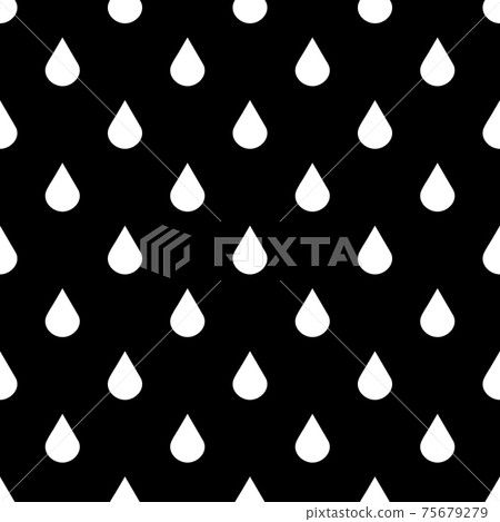 Black and white water drops seamless pattern Black and white water drops seamless pattern 75679279