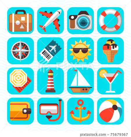 Summer beach travel vacation and tourism Summer beach travel vacation and tourism 75679367