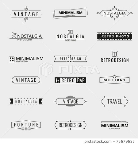 minimal vintage logo templates minimal vintage logo templates 75679655