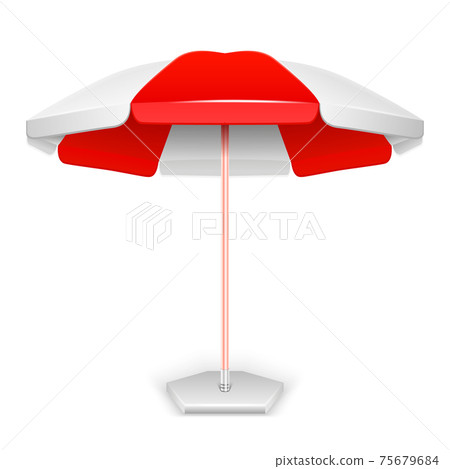 Red Striped Market Outdoor Umbrella Ilration Stock 75679684 Pixta Stock Ilration 75679684 Pixta, Red Striped Patio Umbrella
