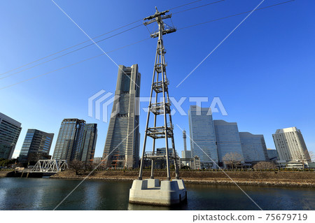 Yokohama Minato Mirai Cityscape Landmark Tower and Queen's Square 75679719