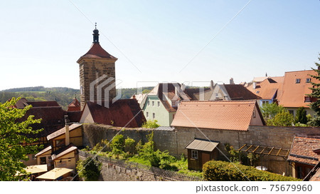 Rothenburg old town skyline Rothenburg old town skyline 75679960