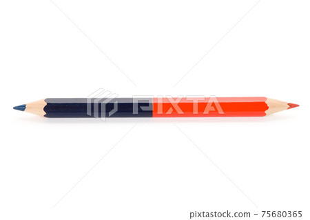 red blue pencil red blue pencil 75680365