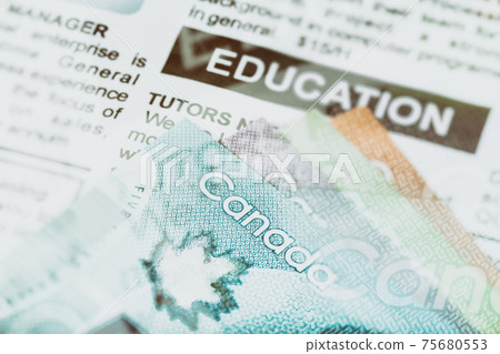 Canadian dollar and education 75680553