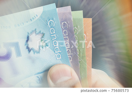 Canadian paper currency 75680573