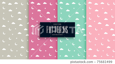 cloud moon and star dreamy patterns set cloud moon and star dreamy patterns set 75681499