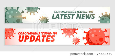 coronavirus covid19 latest news and updates banner design coronavirus covid19 latest news and updates banner design 75682359