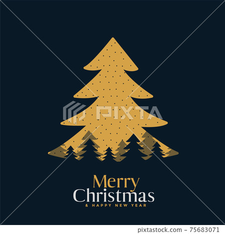 merry christmas flat festival card creative design 75683071