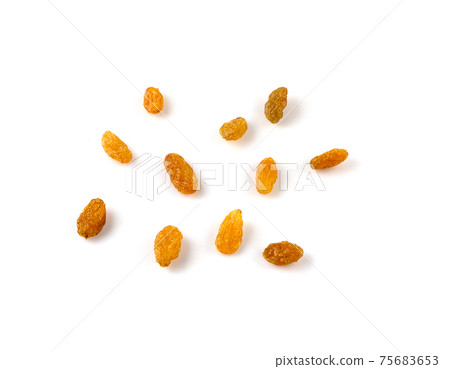 Delicious raisins isolated on white background Delicious raisins isolated on white background 75683653