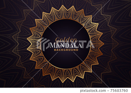 luxury golden mandala decorative pattern background luxury golden mandala decorative pattern background 75683760