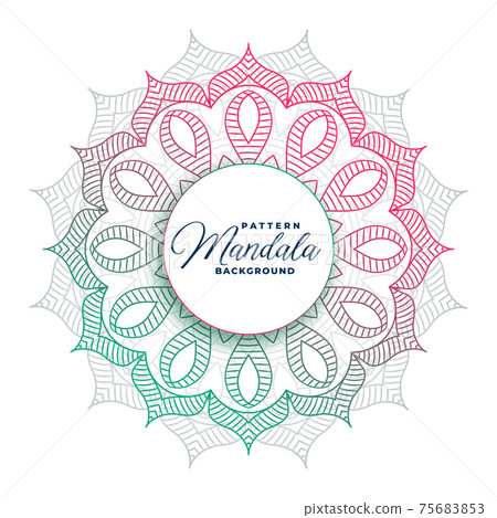 circular mandala art pattern colorful background design 75683853