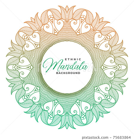 ethnic style mandala decorative pattern background design 75683864