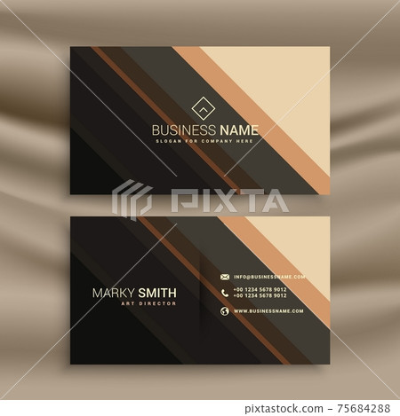 stripes business card with diagonal lines - Stock Illustration ...