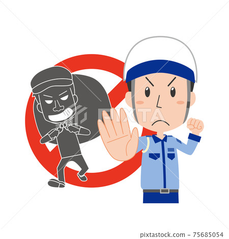 男保安人員制止小偷 男保安人員制止小偷 75685054