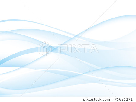 Light blue wave abstract background - Stock Illustration [75685271] - PIXTA