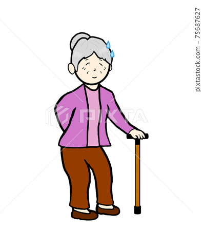 Grandma with a sweaty cane Grandma with a sweaty cane 75687627