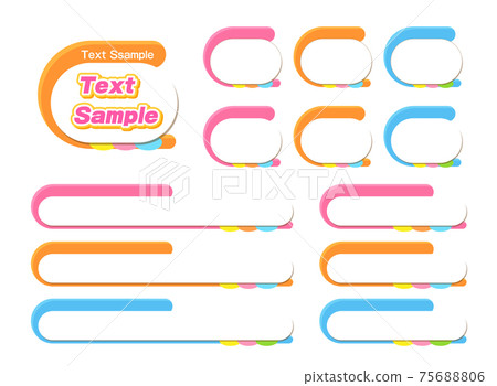 News style, pop telop base with rounded corners in 2 lines, 3 colors, 4 types News style, pop telop base with rounded corners in 2 lines, 3 colors, 4 types 75688806