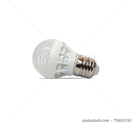 LED bulb isolated on white background LED bulb isolated on white background 75691591