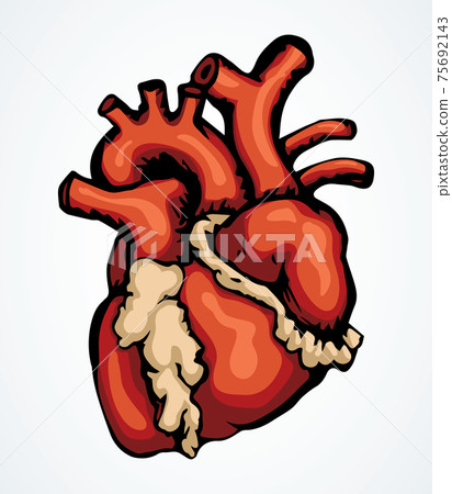 Heart. Vector drawing icon sign 75692143