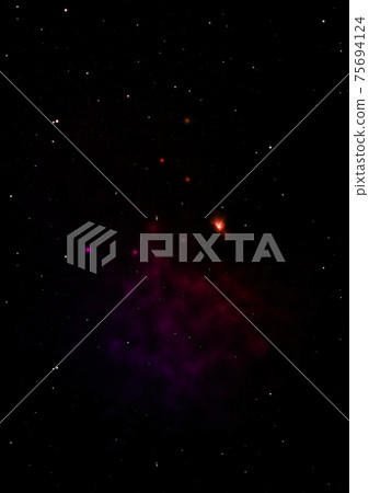 Star field in space and a nebulae. 75694124