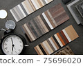 Interior materials design for home and renovation building. 75696020