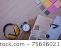 Interior materials design for home and renovation building. 75696021