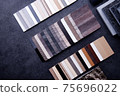 Interior materials design for home and renovation building. 75696022